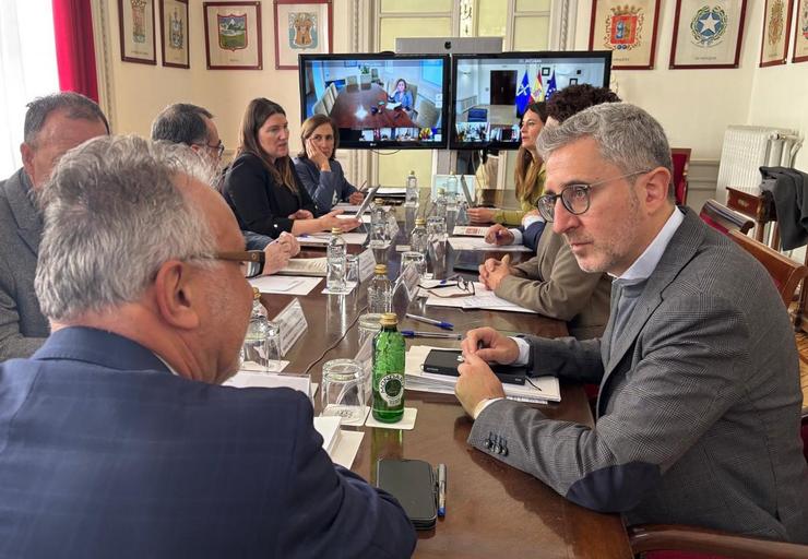 O ministro de Política Territorial e Memoria Democrática, Ángel Víctor Torres, reúnese de maneira telemática cos delegados do Goberno / MINISTERIO DE POLÍTICA TERRITORIAL
