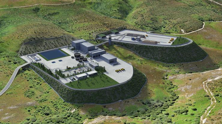 Imaxe do proxecto de Mina Doade, en Beariz. RECURSOS MINERAIS DE GALICIA