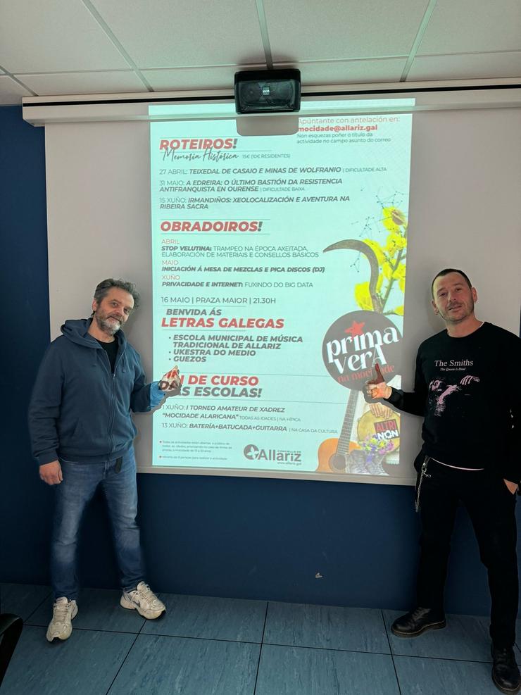Presentación da programación de actividades para a Mocidade de Allariz de cara a esta primavera. Foto: Comunicación Concello de Allariz.