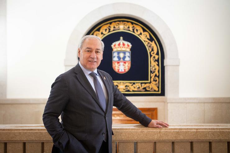 Arquivo - O presidente da Deputación de Lugo, José Tomei Roca, pousa para Europa Press, na Deputación Provincial de Lugo, a 14 de marzo de 2024, en Lugo, Galicia (España). José Tomei é un profesor e político español do PSOE, foi secretario xeral d. Carlos Castro - Europa Press - Arquivo / Europa Press