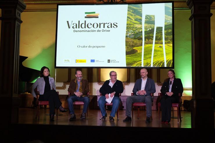 Táboa redonda no Salón de Actos do Liceo de Ourense. Foto: CRDO Valdeorras.