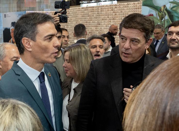 Pedro Sánchez e José Ramón Gómez Besteiro / Eduardo Parra - Europa Press