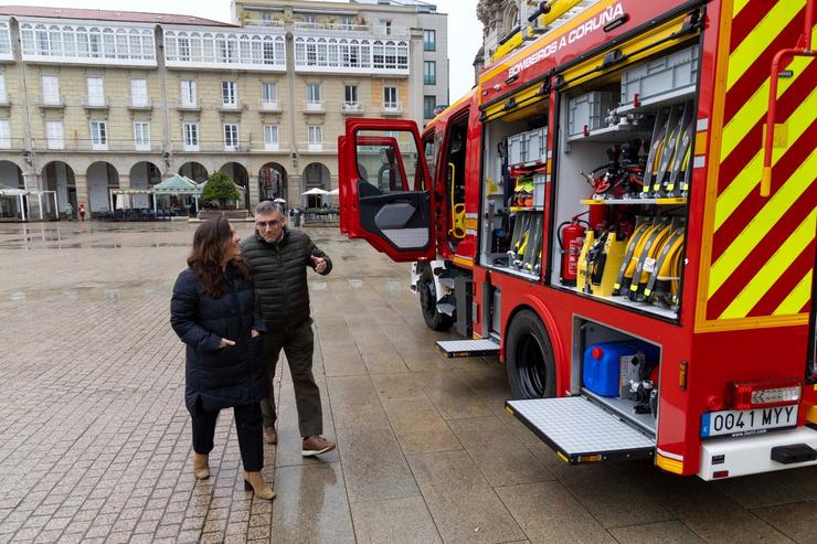Presentación dun novo vehículo para os Bombeiros da Coruña. CONCELLO DA CORUÑA