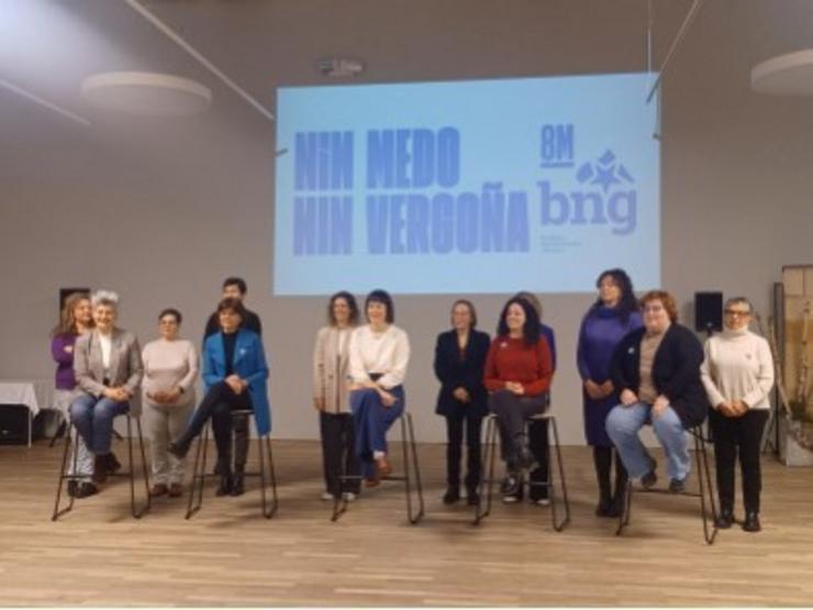 Acto da portavoz nacional do BNG, Ana Pontón, con motivo do 8M, baixo a lema 