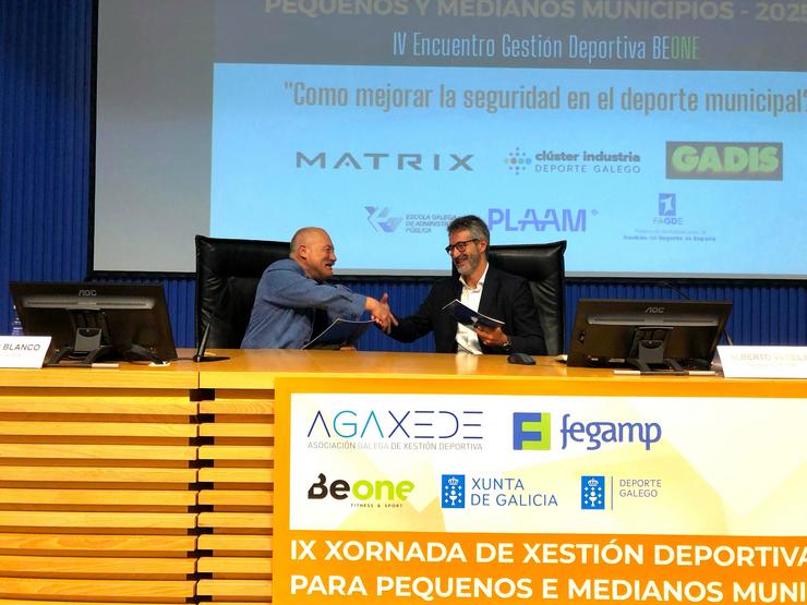 Fegamp e Agaxede asinan un novo convenio de colaboración. FEGAMP / Europa Press