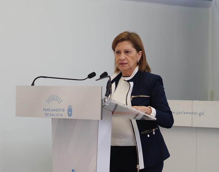 A viceportavoz parlamentaria do PSdeG Elena Espinosa. PSDEG / Europa Press