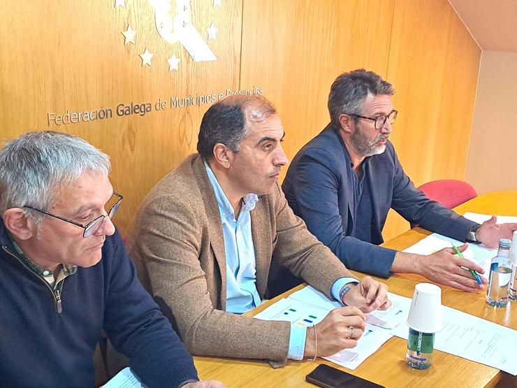 A Fegamp durante a súa reunión mensual, a 15 de abril.. FEGAMP / Europa Press
