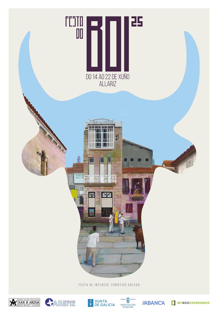Cartel Festa do Boi 2025. Autor: Jaime González