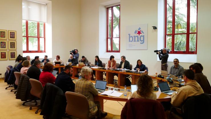 O Grupo Parlamentario do BNG mantén unha reunión de traballo en vésperas da celebración do Debate sobre o Estado da Autonomía / BNG