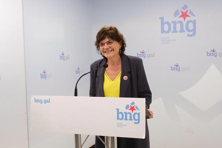 A senadora do BNG, Carme da Silva, en rolda de prensa / BNG / Europa Press
