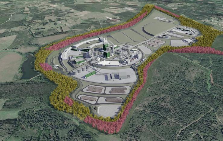 Proposta de cinto verde en torno a megacelulosa, proposta por Altri / Remitida - Arquivo