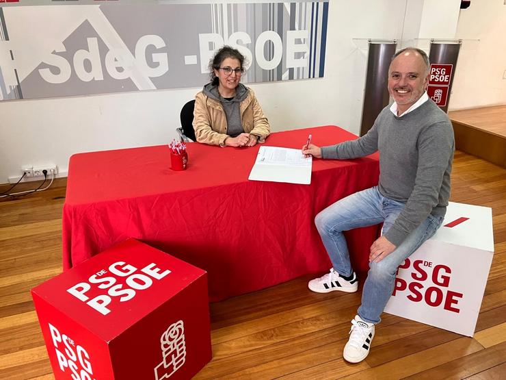 O actual secretario provincial do PSOE de Pontevedra, David Regades,  formaliza este xoves o seu precandidatura para optar, por terceira vez, a revalidar o cargo á fronte da formación na provincia. PSDEG / Europa Press