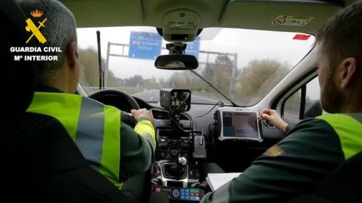 Imaxe dun control de velocidade da Garda Civil.. GARDA CIVIL / Europa Press
