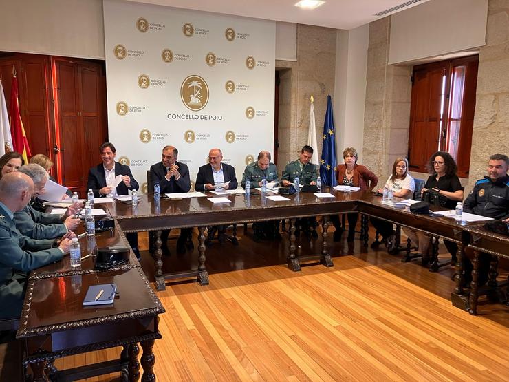 Xunta Local de Seguridade de Poio. SUBDELEGACIÓN DO GOBERNO EN PONTEVEDRA / Europa Press