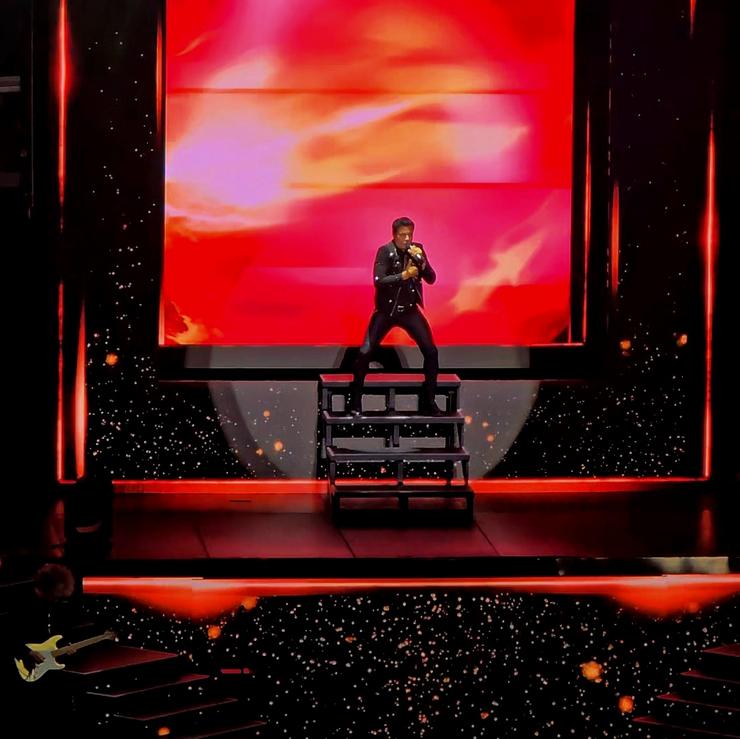 Chayanne no seu concerto na Coruña, a 18 de maio de 2025 