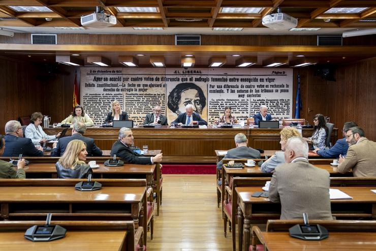 A expresidenta de Ineco Carmen Libreiro (i) comparece na Comisión sobre o ?caso Koldo? no Senado, a 19 de maio de 2025, en Madrid.. A. Pérez Meca - Europa Press