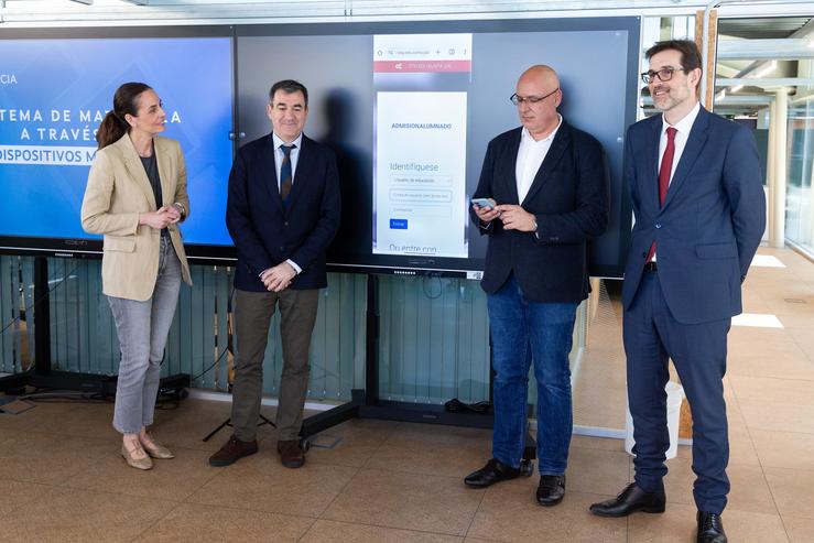 Presentación da matrícula móbil, a 27 de maio de 2025.. XUNTA 