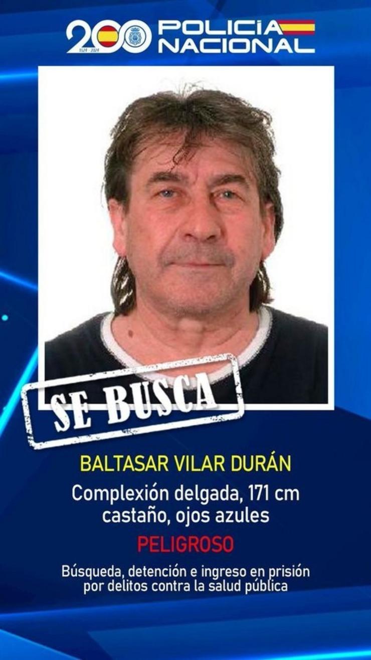 Piden colaboración cidadá para localizar a Baltasar Vilar Durán / POLICÍA NACIONAL