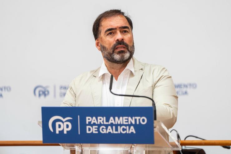 O portavoz do Grupo Popular, Alberto Pazos.. PPDEG 