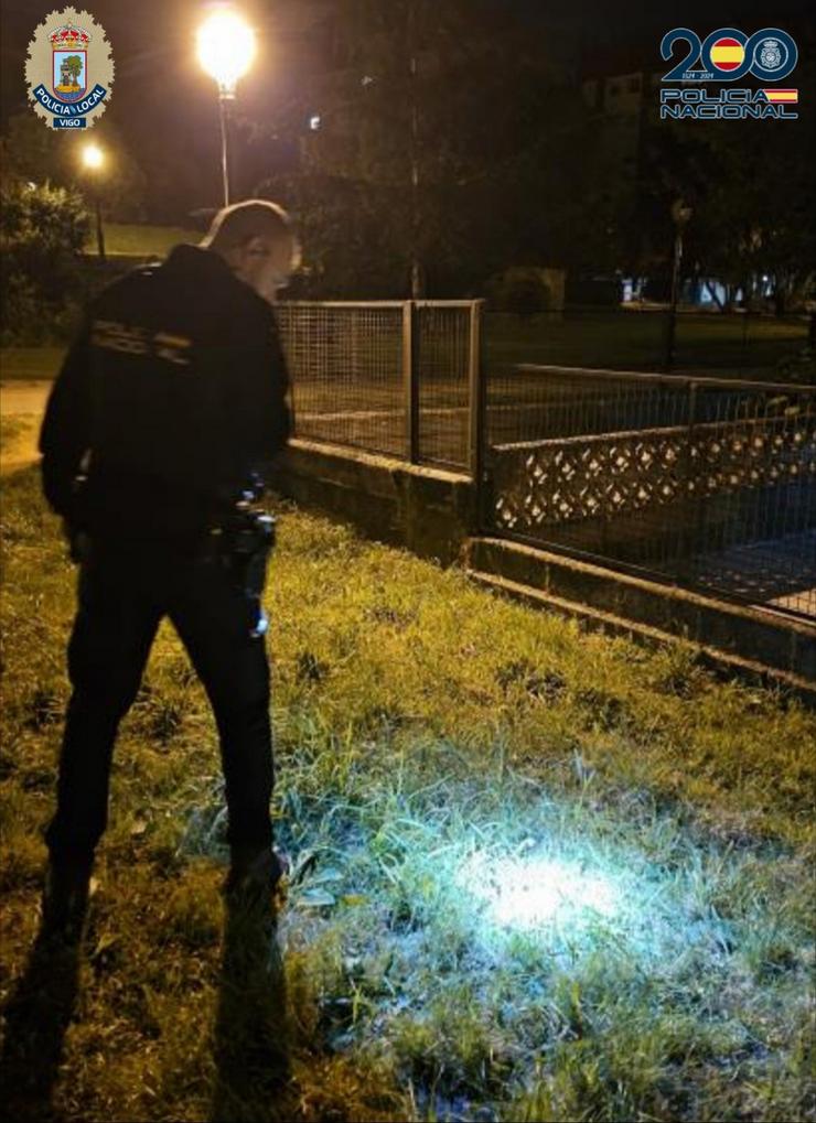 Imaxe do lugar onde apareceu o coitelo / POLICÍA NACIONAL