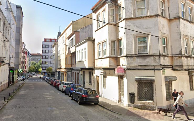 Rúa do Pintor Bello Piñeiro, en Ferrol 