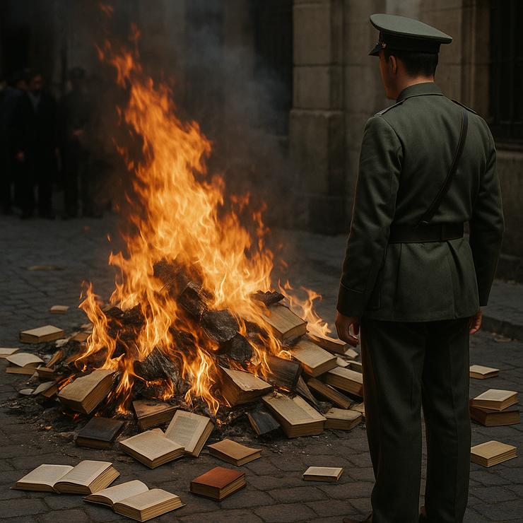Queima de libros no franquismo 