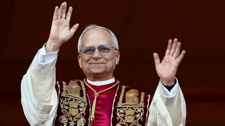 Francist Robert Prevost, Leon XIV, desde o balcón do Vaticano / RTVE
