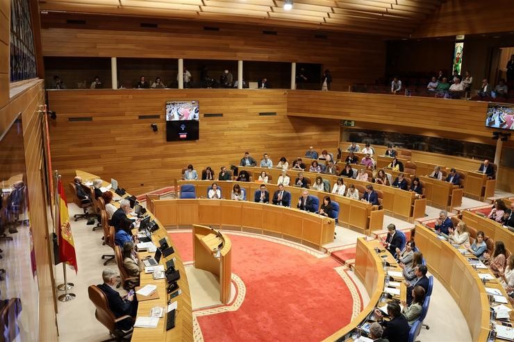Pleno do Parlamento de Galicia. PARLAMENTO 