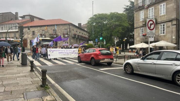 Concentración en Santiago contra o crime machista de Moraña / XdCOM