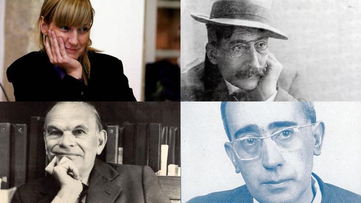 Antón Tovar, Begoña Caamaño, Enrique Labarta Pose e Miguel González Garcés, candidatos para o Día dás Letras 2026. RAG 