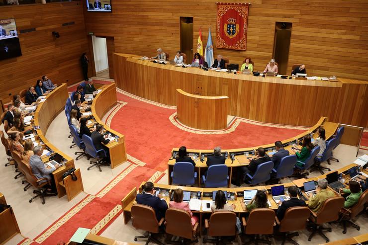 Pleno do Parlamento de Galicia.. PARLAMENTO