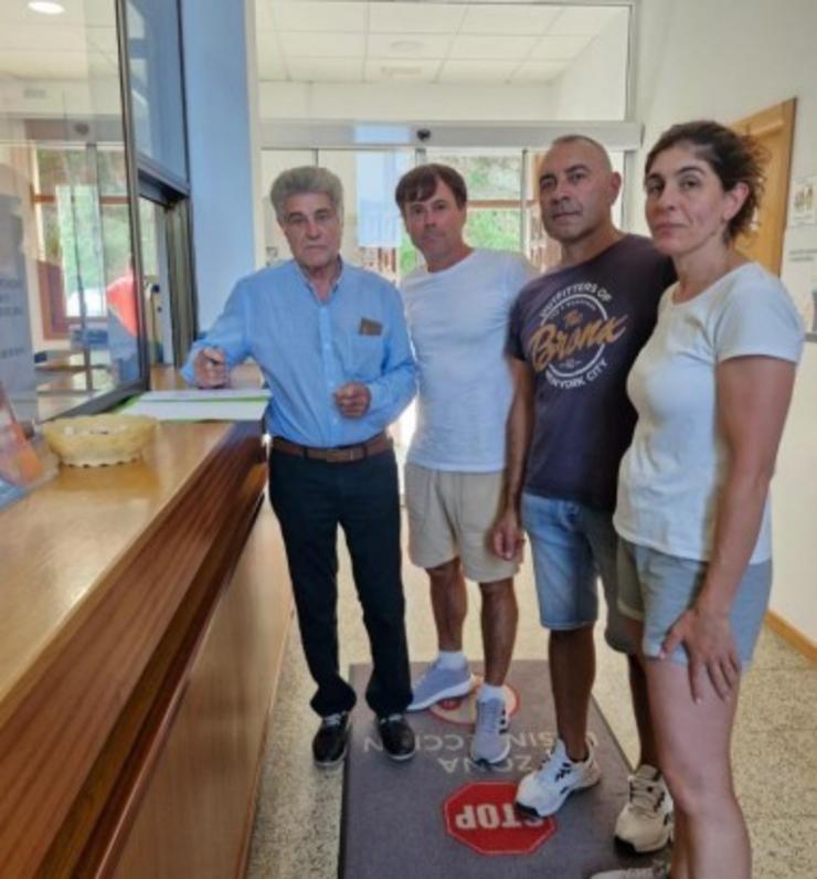 Imaxe dos concelleiros do PSOE de Oia 