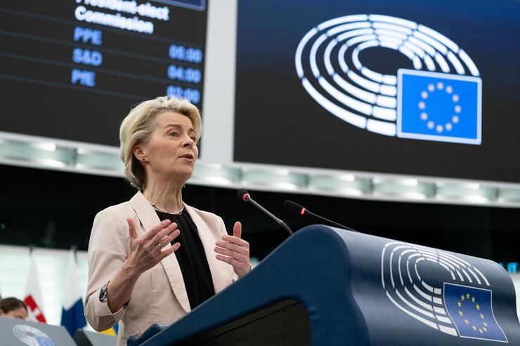 A presidenta da Comisión Europea, Ursula Von der Leyen 