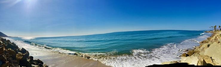 As praias de Sea Cliff en Ventura, California (USA)