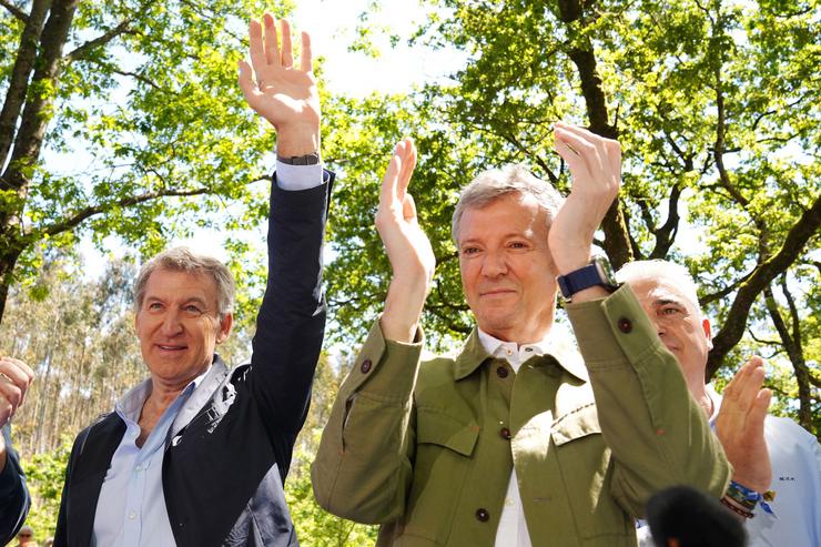 Feijóo e Rueda, nun acto recente do partido en Galicia 
