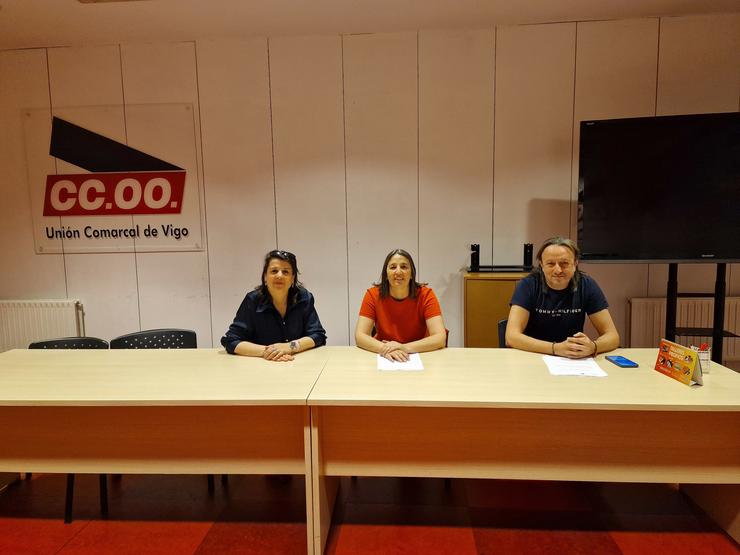 Imaxe da rolda de prensa de CCOO/ PEDRO DAVILA-EUROPA PRESS 