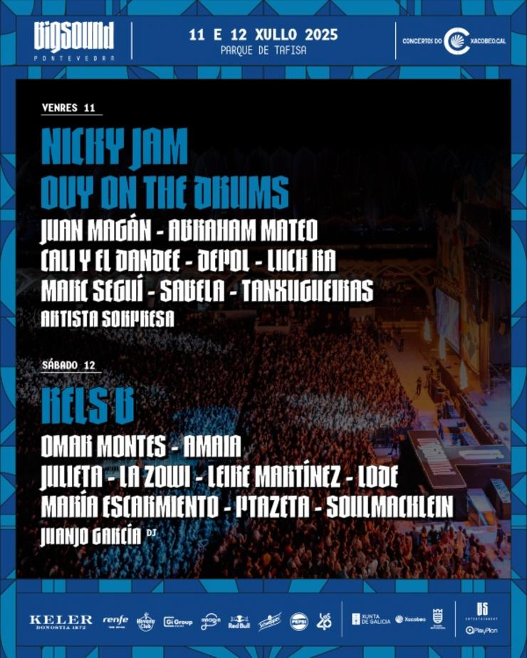 Cartel do BIGSOUND Pontevedra 2025 