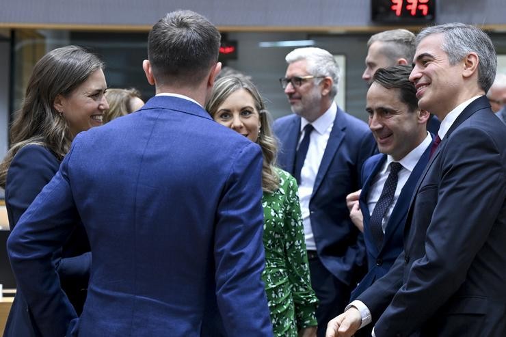 Roda de ministros europeos na reunión do Consello de Asuntos Xerais celebrada en Bruxelas, entre eles o secretario de Estado de Asuntos Europeos español, Fernando Sampedro (d).. SIERAKOWSKI FREDERIC / CONSELLO DA UE / Europa Press