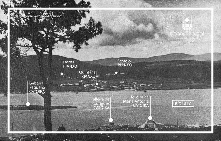 Situación das antigas telleiras de Catoira 