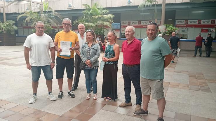 Imaxe da presentación de firmas no Concello. / Europa Press