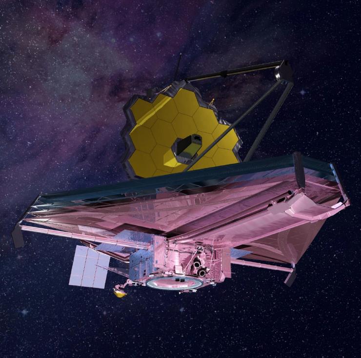 Telescopio James Webb, recreación 