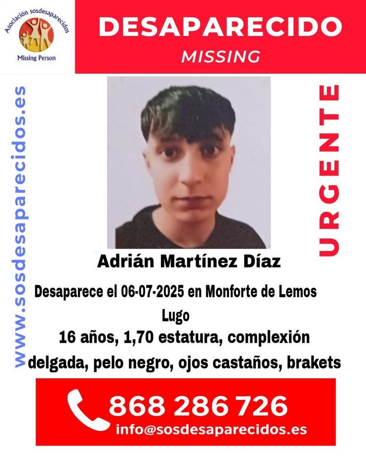 SOS Desaparecidos. SOS DESAPARECIDOS / Europa Press