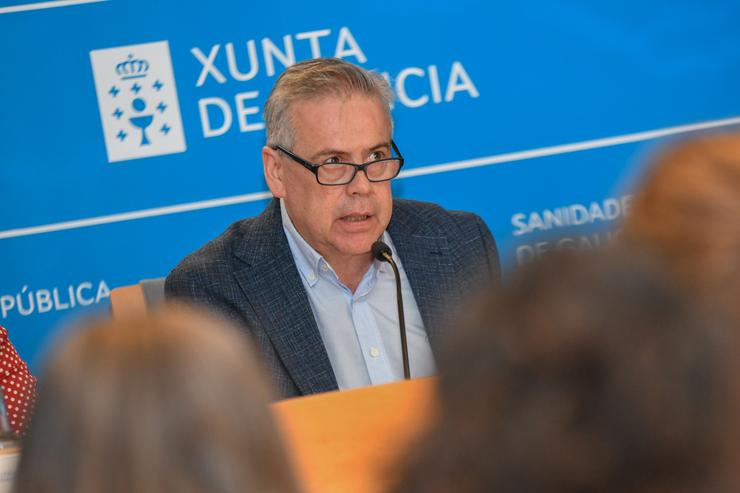 O conselleiro de Sanidade, Antonio Gómez Caamaño, en rolda de prensa / XUNTA