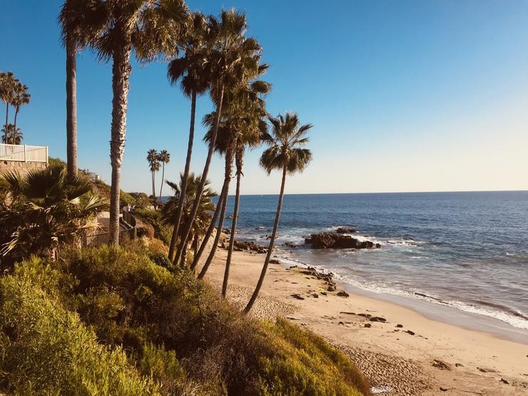A costa de Laguna Beach en California