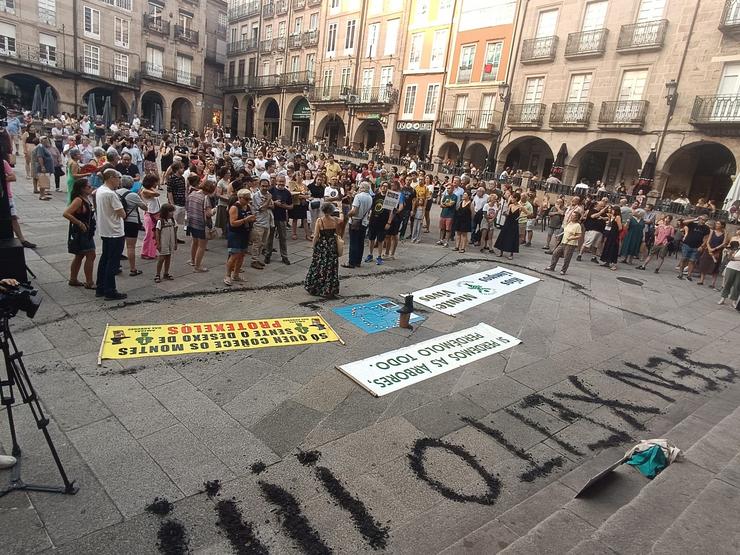 Manifestación en Ourense contra os incendios 