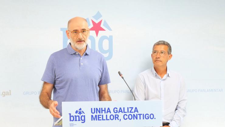 O deputado ourensán Secundino Fernández, a 19 de agosto de 2025.. BNG