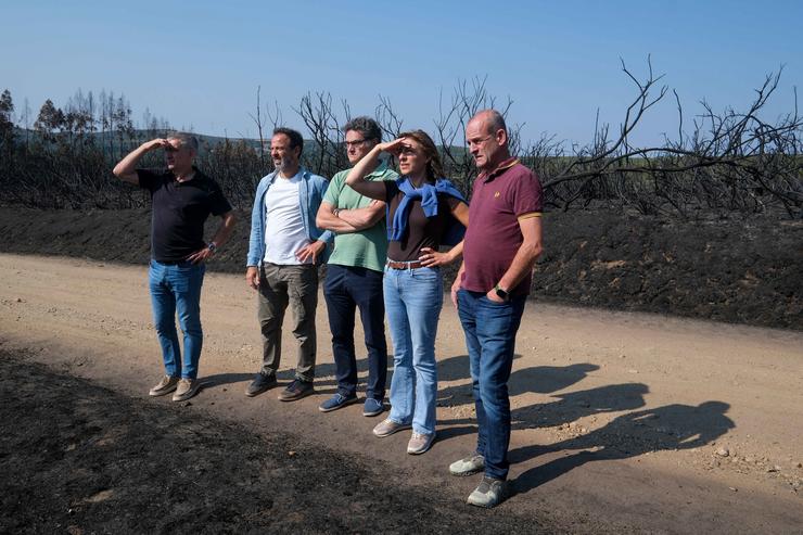 A conselleira de Medio Ambiente e Cambio Climático, Ángeles Vázquez, nunha visita ao Tecor de Dozón 
