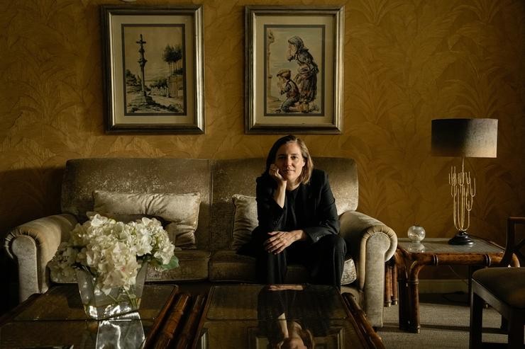 A directora de cinema catalá, Carla Simón, horas antes da preestrea da súa película 