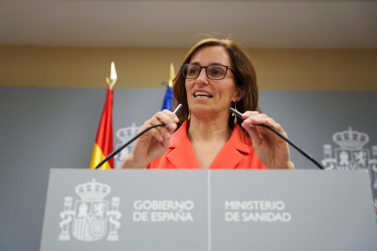 A ministra de sanidade, Mónica García 