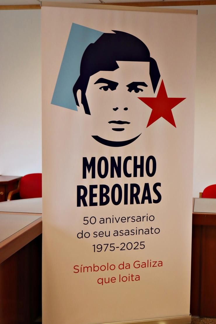 Cartel sobre Moncho Reboiras. CIG